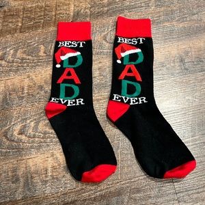 Best Dad Ever Christmas Socks